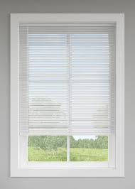 Photo 1 of (READ FULL POST) Vinyl Mini Blinds 1-Inch Cordless Room Darkening Blind for Windows - Starting at $9.97 - (Over 1,400 Add'l Custom Sizes) Vinyl Blinds, Mini Blinds, Window Blinds Cordless, White - 26" W x 36" H
