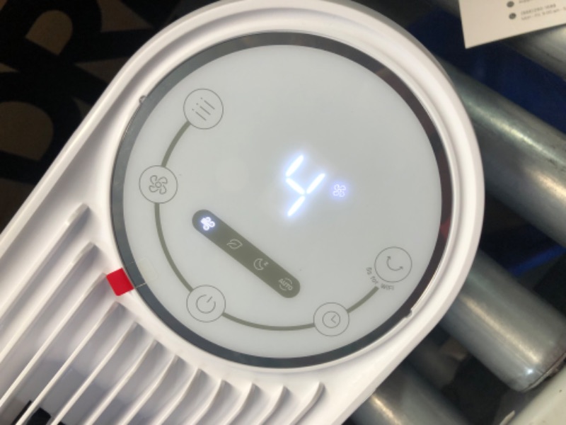 Photo 1 of ***USED - POWERS ON - UNABLE TO TEST FURTHER***
Dreo Oscillating Quiet Tower Fan, Smart Floor Fans for Bedroom, Standing Bladeless Fan with Remote, 4 Modes, 4 Speeds, 8H Timer, 28dB, Works with WiFi Voice Control