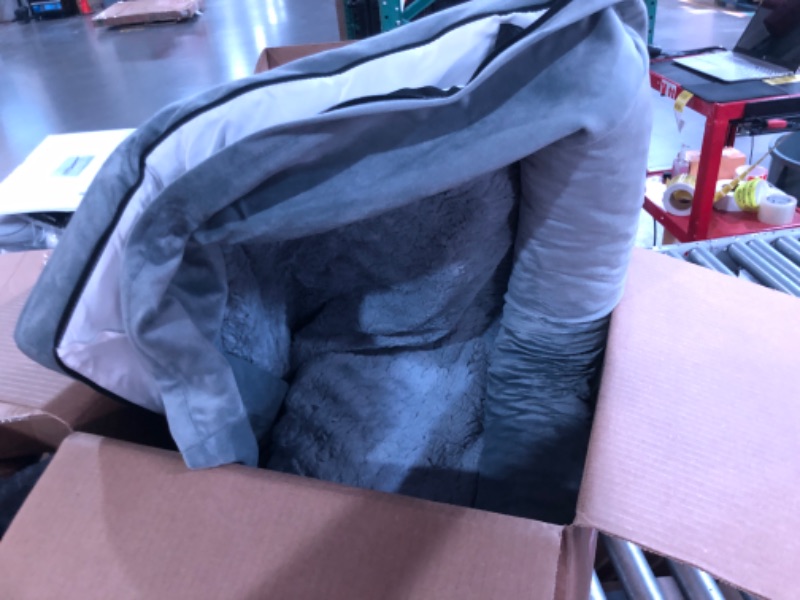 Photo 2 of ***PARTS ONLY******NON REFUNDABLE***
XL Dog Bed, Orthopedic Washable Dog Bed with Removable Cover, Grey Waterproof Extra Large Dog Bed, Dog Beds for Large Sized Dog  **ZIPPER BROKEN**