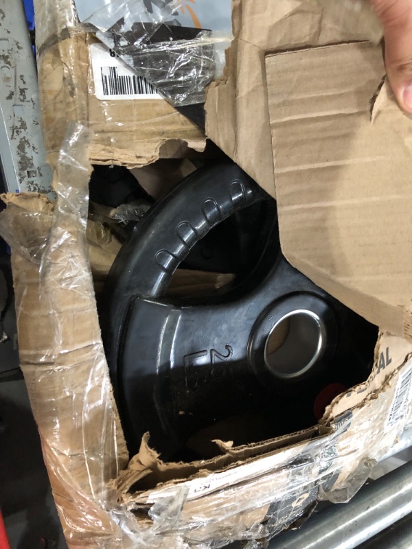 Photo 1 of Signature Fitness Olympic 2-Inch Cast Iron Plate Weight Plate for Strength Training and Weightlifting, Multiple Sizes 25LB Pair Style #4