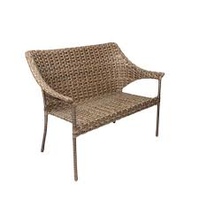 Photo 1 of ***DAMAGED - LEG BROKEN - SEE PICTURES - NO PACKAGING***
Style Selections Lola Wicker Outdoor Loveseat Steel Frame
