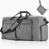 Photo 1 of (stock photo for reference)
grey duffle  bag