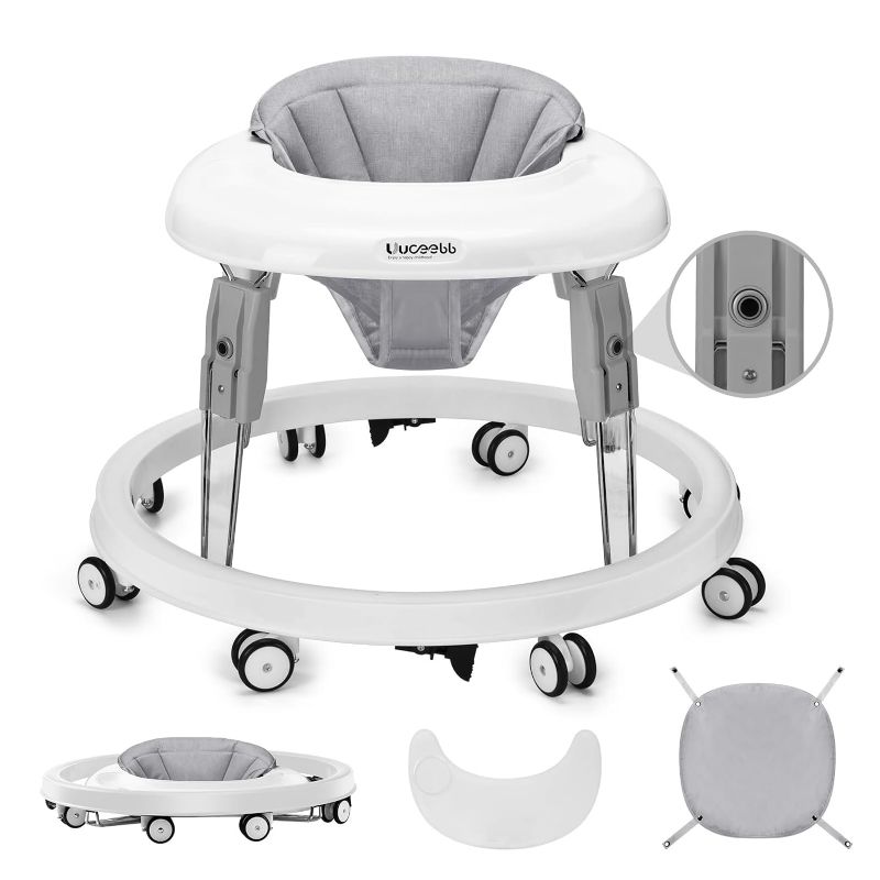 Photo 1 of ***(PARTS ONLY/ NO RETURNS OR REFUNDS) ***
One-Touch Folding Baby Walker, Anti-Roll 8-Wheel Round Chassis