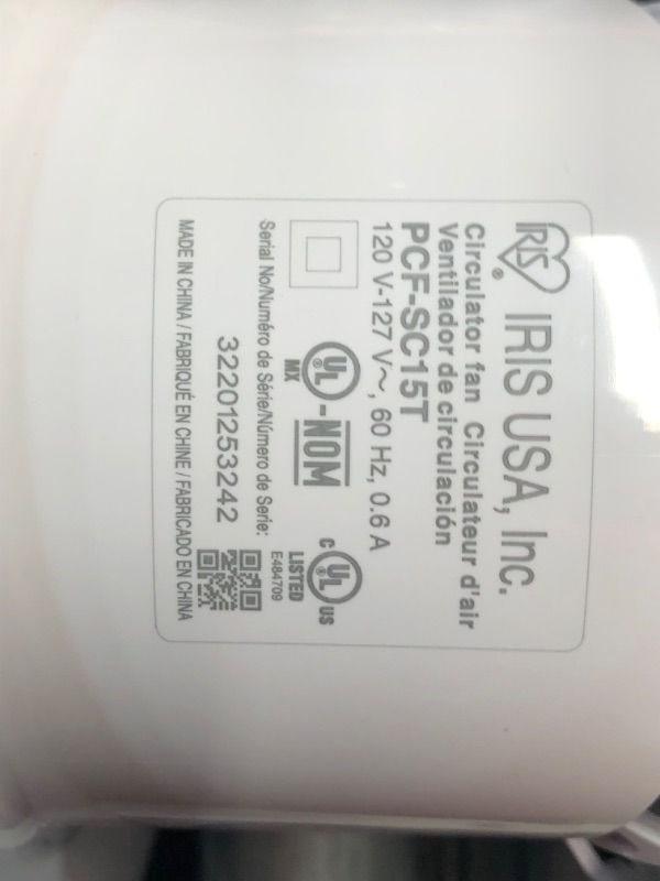 Photo 3 of ***USED - DOESN'T POWER ON - UNABLE TO TROUBLESHOOT - NO REMOTE***
IRIS USA WOOZOO Fan with Remote, Oscillating Fan, Desk Fan, Table Air Circulator, Globe Fan, 5 Speeds, 82ft Max Air Distance, 90° Adjustable Tilt, 30 db Low Noise, New 2023 Model AC Motor 