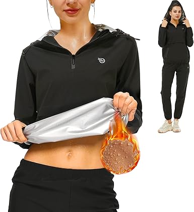 Photo 1 of 365 DAYS Sauna Suit for Women Weight Loss Sauna Jacket Pants Workout Fitness Sweat Suits for Women Large