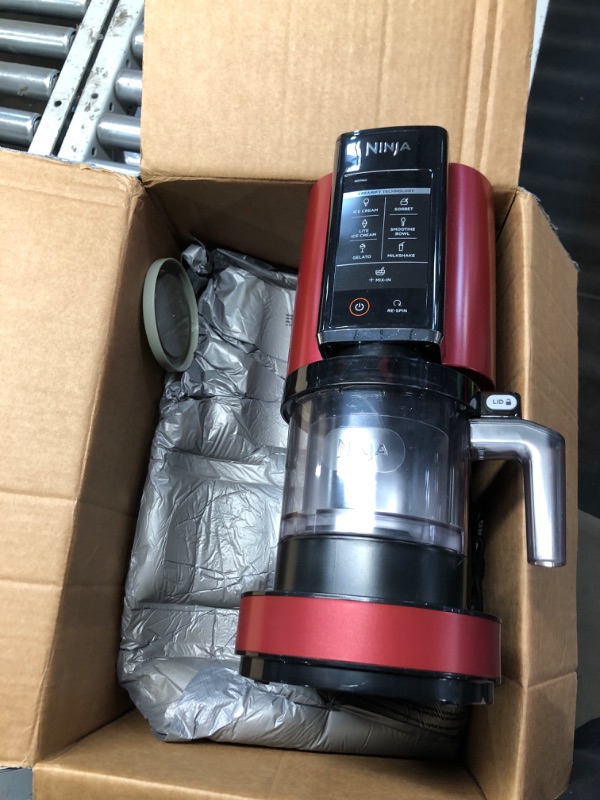 Photo 2 of **NONREFUNDABLE**FOR PARTS OR REPAIR**SEE NOTES**
*****STOCK PHOTO FOR REFERECE-APPLIANCE IS RED*****
Ninja NC301 CREAMi Ice Cream Maker, for Gelato, Mix-ins, Milkshakes, Sorbet, Smoothie Bowls & More, 7 One-Touch Programs, with (2) Pint Containers & Lids