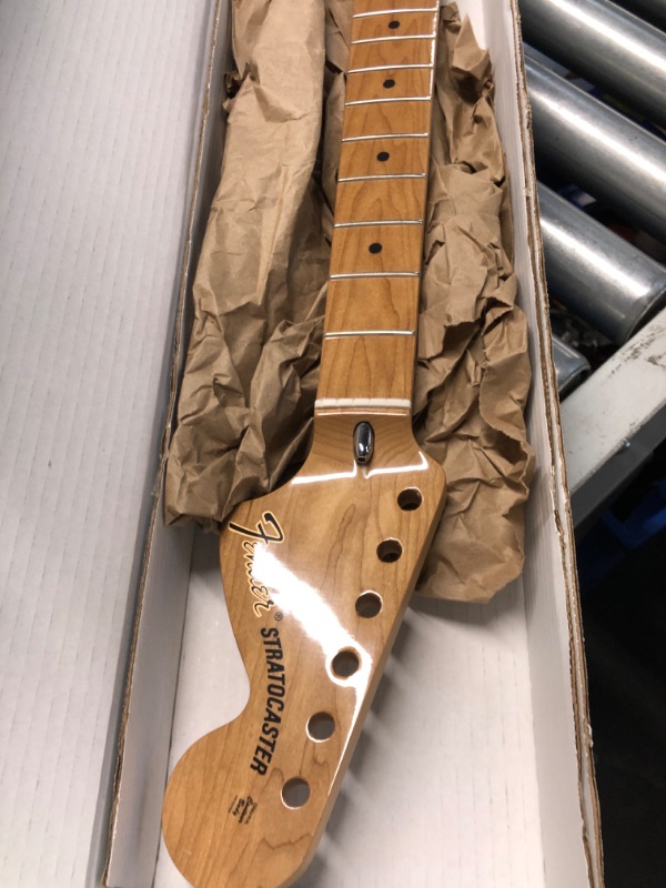 Photo 2 of ***DAMAGED - SEE PICTURES***
Fender Vintera Mod 70s Stratocaster Neck, Roasted Maple, C Shape, 21 Medium Jumbo Frets