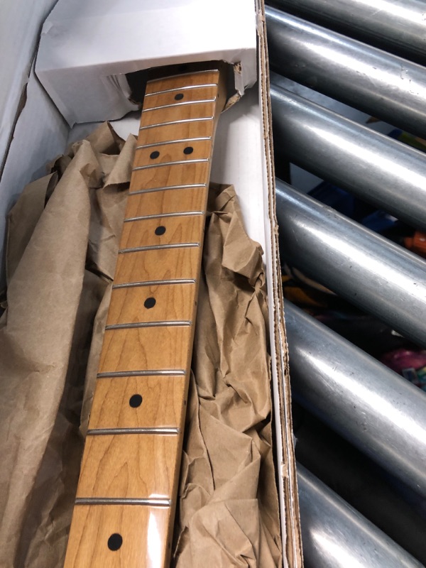 Photo 3 of ***DAMAGED - SEE PICTURES***
Fender Vintera Mod 70s Stratocaster Neck, Roasted Maple, C Shape, 21 Medium Jumbo Frets