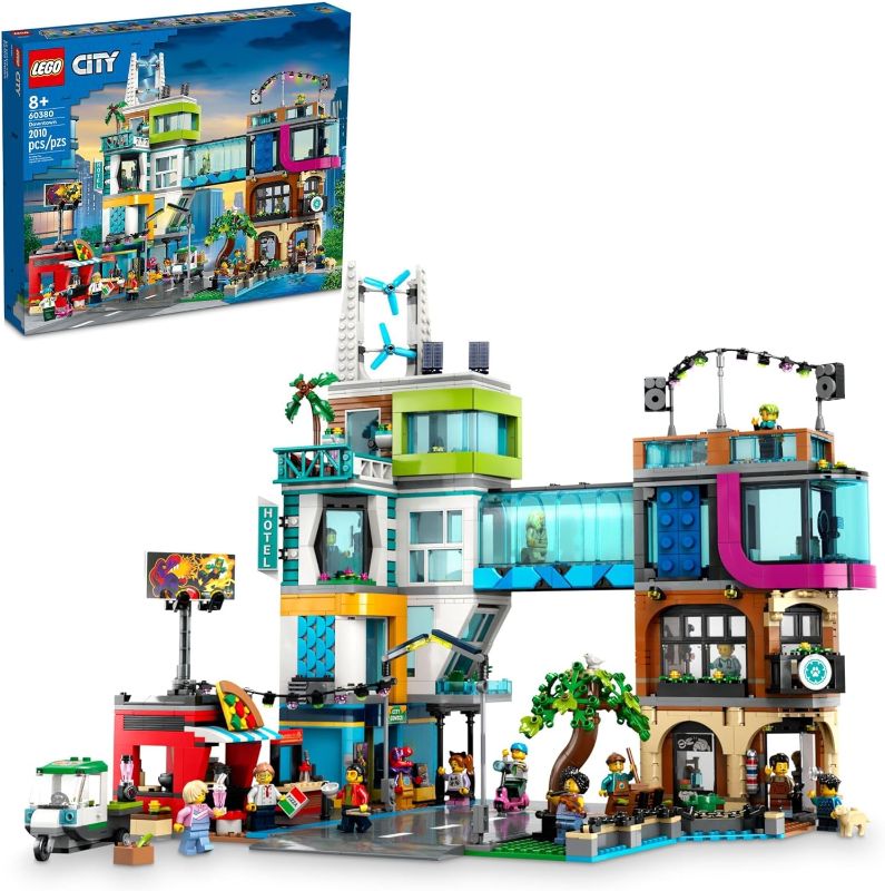 Photo 1 of (opened/unused) LEGO City Downtown 60380 Building Toy Set, Multi-Feature Playset with Connecting Room Modules, includes 14 Inspiring Minifigure Characters and a Dog Figure, Sensory Toy for Kids Ages 8+
