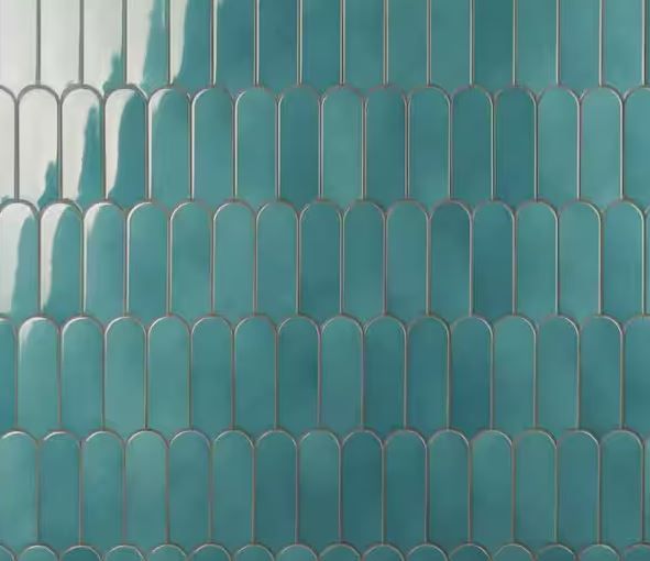 Photo 1 of (READ FULL POST) Aerial Turquoise 2.83 in. x 7.67 in. Polished Ceramic Wall Tile (5.15 sq. ft./Case)