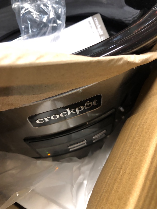 Photo 2 of ***(MINOR DAMAGE/ SEE NOTES) ***
Crock-Pot 8qt Programmable Slow Cooker Black Stainless