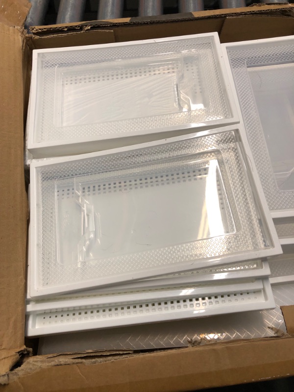 Photo 2 of **MISSING PARTS**PARTS ONLY NO REFUNDS**SEE SRPING XX-Large Shoe Storage Box Fit Size 14, Clear Plastic Stackable Shoe Organizer for Closet, Shoe Rack Sneaker Containers Bins Holders, Drawer Organize Unit, 12 Pack Clear