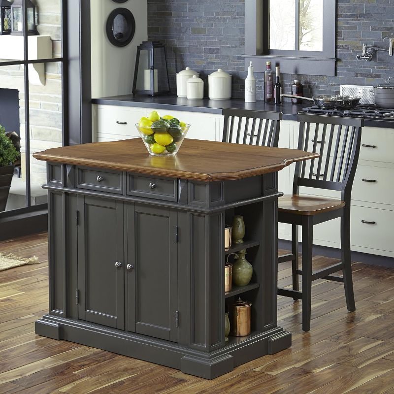 Photo 4 of (READ FULL POST) homestyles Americana Gray Kitchen Island Grey Island