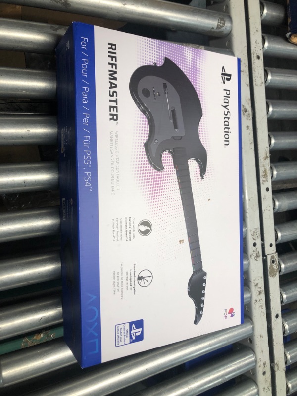 Photo 2 of PDP RIFFMASTER Wireless Guitar Controller for PlayStation 5 and PlayStation 4, PS5/PS4, Rock Band 4, Audio Jack, Rechargeable Battery, Officially Licensed by Sony - Black