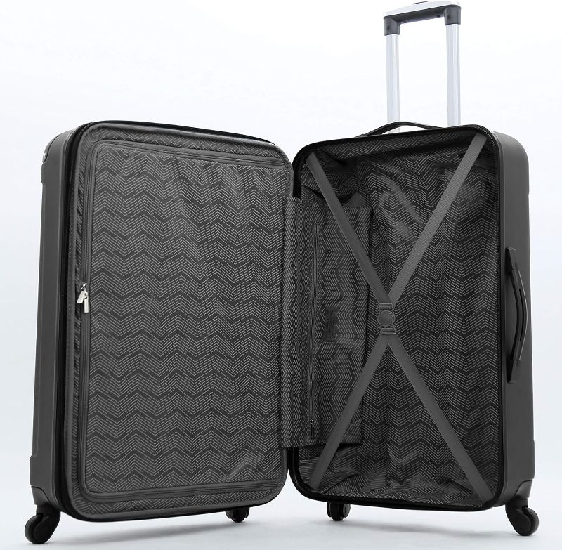 Photo 1 of ***(MINOR DAMAGE/ SEE NOTES) ***
Travelers Club Expandable Hardside Luggage, Black, 20 Inch Carry On