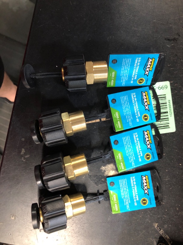 Photo 2 of **bundle of 4***SurfaceMaxx 4500 PSI 3/8-in Brass Gas and Electric Pressure Washers M22 Converter
