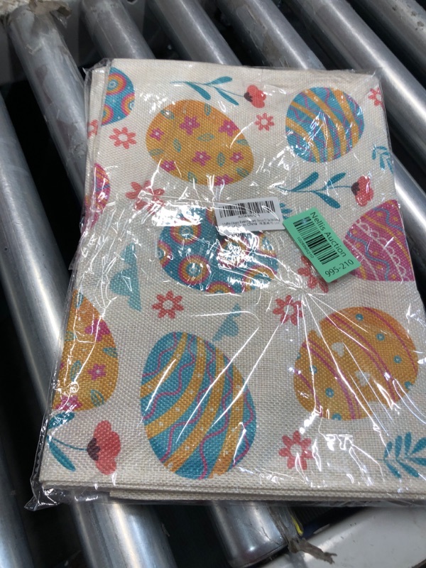 Photo 1 of (pack of 2) Moffris Happy Easter Egg Table Runner Easter Spring Decorations for Table Indoor Home Party Decor 72 Inchs Long 13''x72'' Table Runner