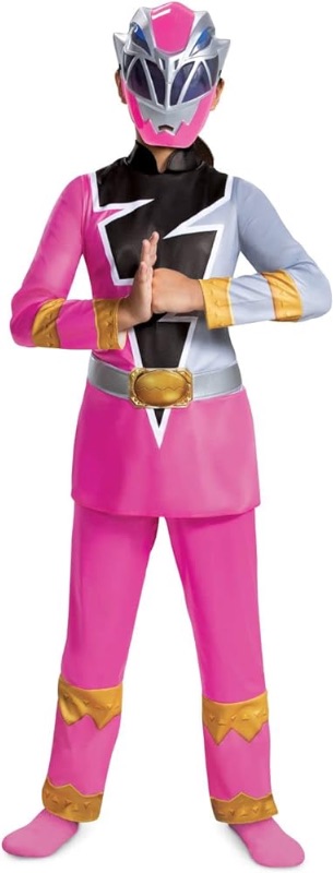 Photo 1 of : DISGUISE 
Kids Power Rangers Dino Fury Pink Ranger Costume 
SIZE: SMALL 4-6