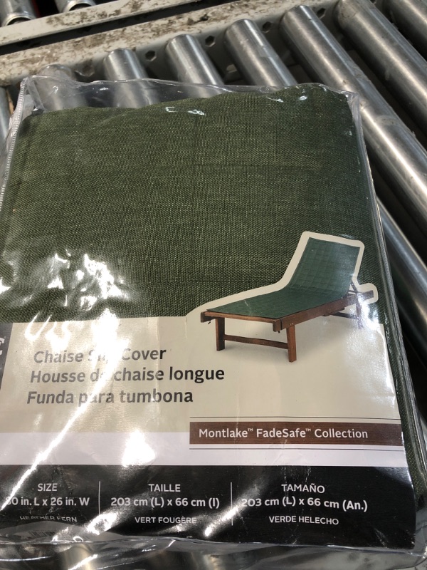 Photo 2 of Classic Accessories
Montlake FadeSafe 80 in. L x 26 in. W Heather Fern Patio Chaise Lounge Slipcover