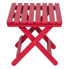 Photo 1 of 
Shine Company
Adirondack Chili Red Square Wood Outdoor Side Folding Table