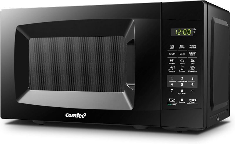 Photo 1 of **NONREFUNDABLE**FOR PARTS OR REPAIR**SEE NOTES**
Comfee EM720CPL-PMB Countertop Microwave Oven with Sound On/Off, ECO Mode and Easy One-Touch Buttons, 0.7 Cu Ft, Black