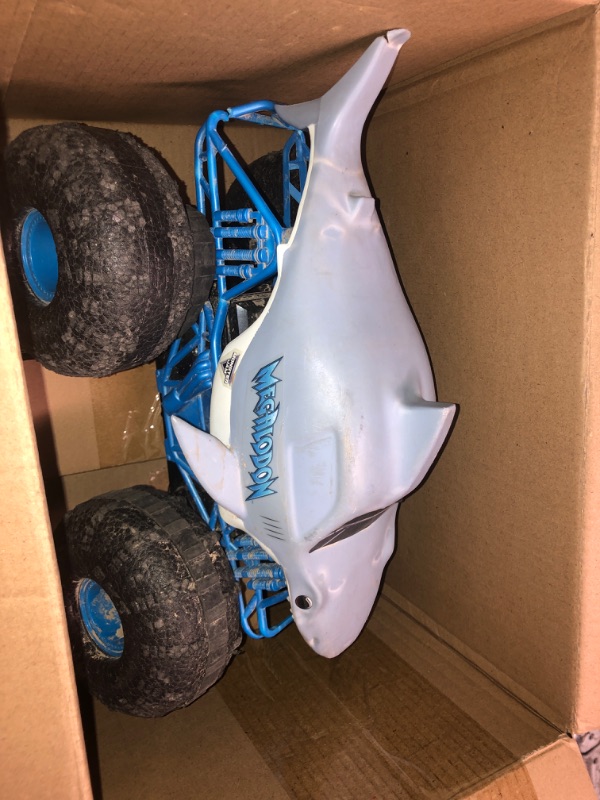 Photo 2 of (parts only ) Monster Jam, Official Megalodon Storm All-Terrain Remote Control Monster Truck for Boys and Girls, 1:15 Scale, Kids Toys for Ages 4-6+