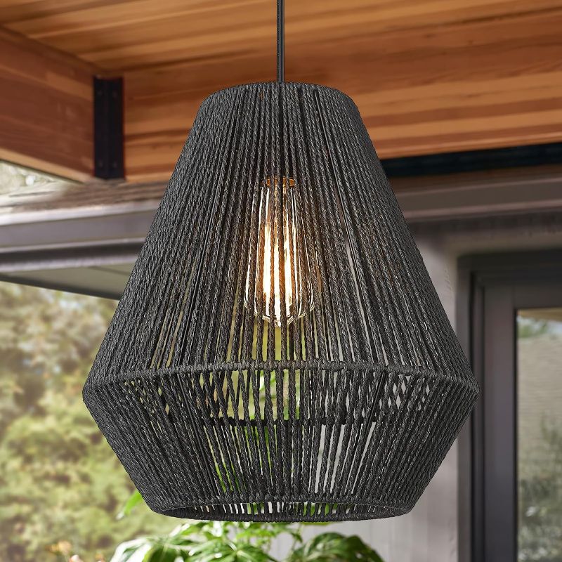 Photo 1 of Woven Pendant Light Fixtures 12"