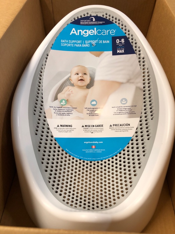 Photo 1 of Angelcare Baby Bath Support (Grey) | Ideal for Babies Less than 6 Months Old