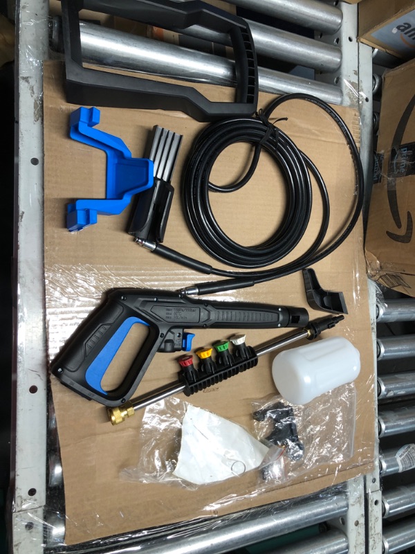 Photo 1 of Electric Pressure Washer, 4200PSI Max 2.8 GPM Power Washer with 20FT Hose, 35FT Power Cord, 4 Nozzles, Foam Cannon & Spray Gun, High Pressure Washer for Car, Patio, Fence, Window, Garden