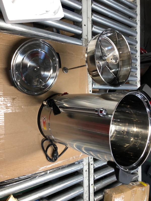 Photo 1 of **NON REFUNDABLE ITEM***(FOR PARTS ONLY)
Commercial Coffee Maker Stainless Steel Electric Coffee Urns with 5oz Paper Cups and Coffee Drip Trays Hot Water Large Coffee Dispenser for Catering Restaurant Home Party (100 Cup/ 15 L)