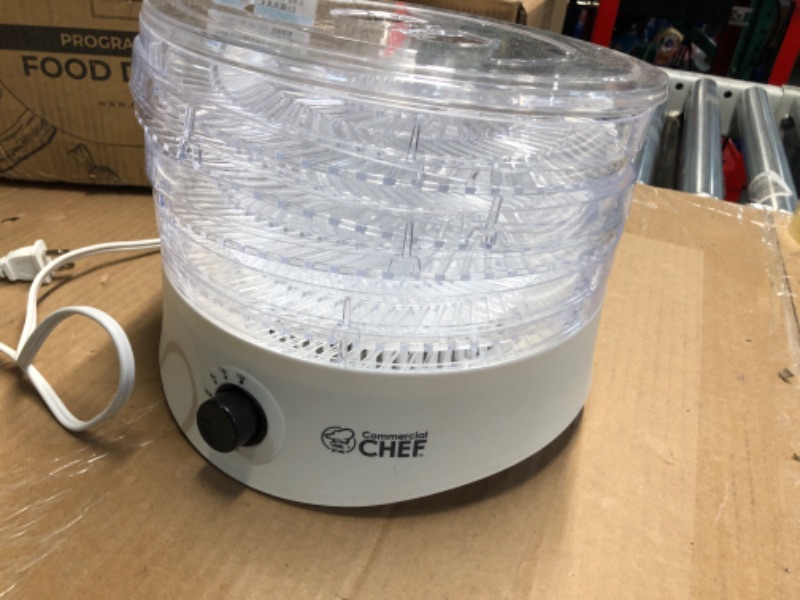 Photo 1 of **NON REFUNDABLE ITEM**(FOR PARTS ONLY)
Commercial Chef Food Dehydrator, Dehydrator for Food and Jerky, 280W Meat Dehydrator Machine for Dehydrated Foods with 5 Drying Racks and Slide Out Tray, White