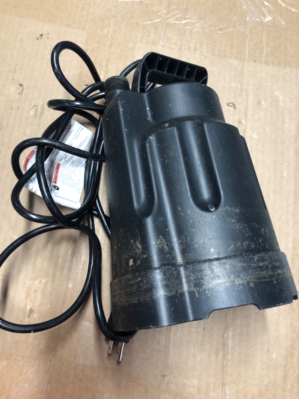 Photo 4 of **NON REFUNDABLE ITEM**(FOR PARTS ONLY)
Thermoplastic Submersible Utility Pump