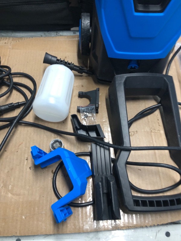 Photo 6 of **NON REFUNDABLE ITEM**(FOR PARTS ONLY)
Electric Pressure Washer, 4200PSI Max 3.0GPM Power Washer Electric Powered with 20FT Hose, 4 Nozzles, Foam Cannon, High Pressure Cleaner Machine for Cars, Patios, Driveways, Fences, Blue