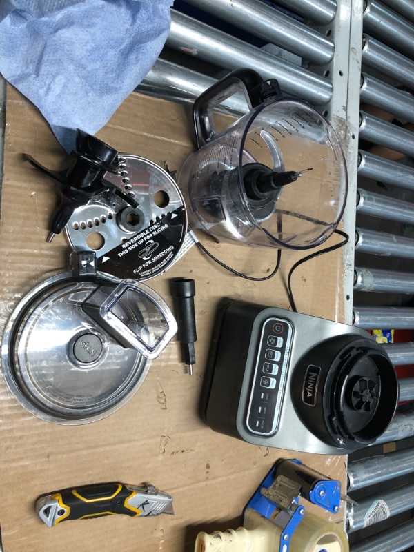 Photo 2 of *NON REFUNDABLE ITEM**(FOR PARTS ONLY)
Ninja BN601 Professional Plus Food Processor, 1000 Peak Watts, 4 Functions for Chopping, Slicing, Purees & Dough with 9-Cup Processor Bowl, 3 Blades, Food Chute & Pusher, Silver