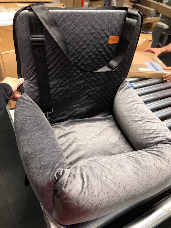 Photo 2 of (READ FULL POST) Dog Car Seat Pet Booster Seat Pet Travel Safety Car Seat,The Dog seat Made is Safe and Comfortable,and can be Disassembled for Easy Cleaning (Gray)