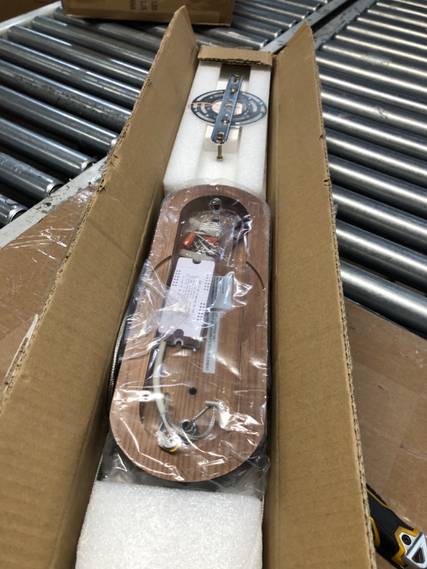 Photo 1 of 39" Wood Linear Pendant Light Fixture Led Dimmable Ceiling Pendant Hanging Light Adjustable Billiard Pool Table Lights for Dining Room Kitchen Island Lights Walnut Color?Hand Crafted? Walnut 39in