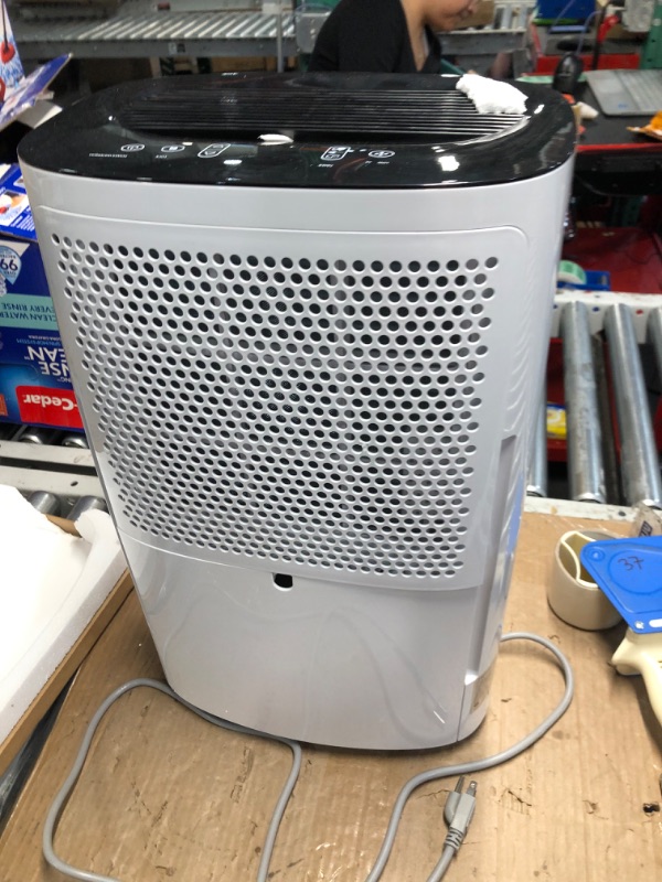 Photo 2 of 70-Pints Dehumidifier for Basements - 4500 Sq. Ft. Dehumidifier with Auto or Manual Drainage - Compact Dehumidifier with Intelligent Humidity Control | Auto Defrost | Dry Clothes for Home