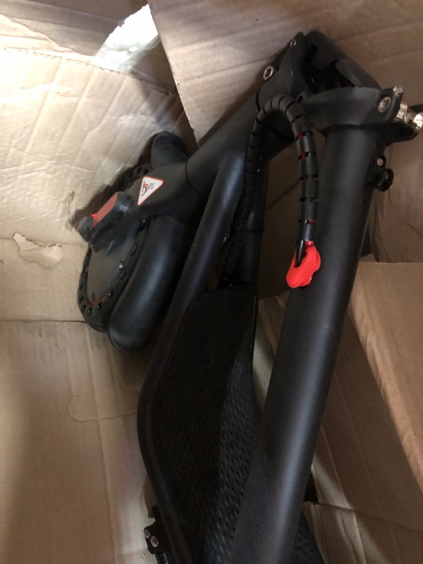 Photo 3 of ***USED - MISSING PARTS - DAMAGED - SEE COMMENTS***
Electric Scooter 450W Powerful Motor,19mph Speed and 8.5” Honeycomb Solid Tires,Anti-Theft Lock,Wide Deck Portable & Folding e Scooter for Adults