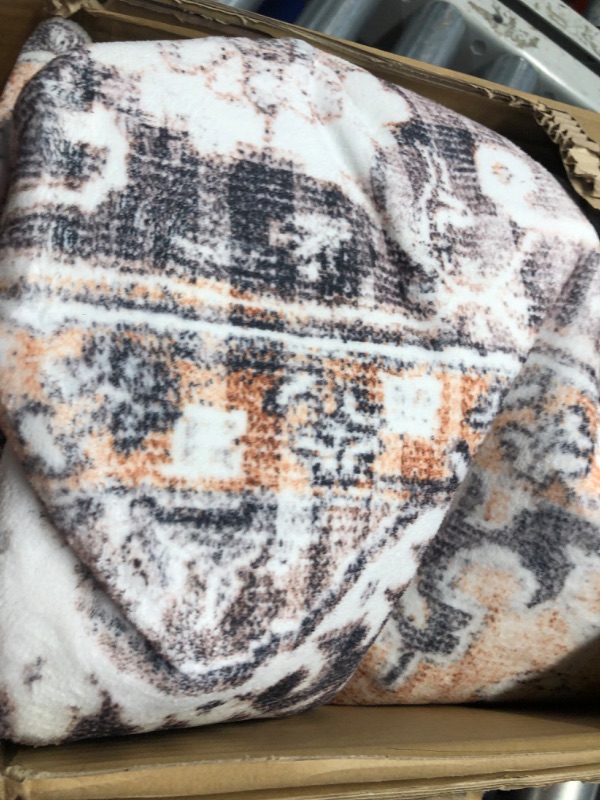 Photo 1 of  Washable Rug 8x10, Vintage Medallion Area Rugs with Non-Slip Backing