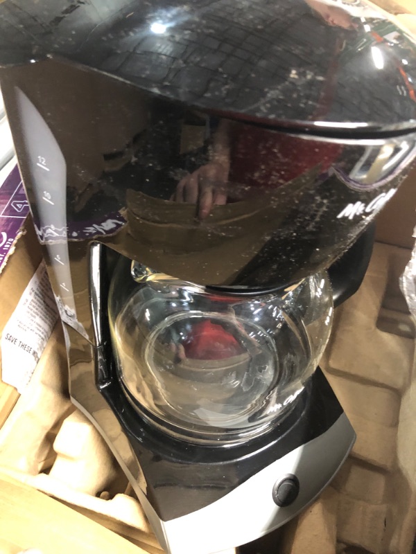 Photo 2 of ***USED - POWERS ON - UNABLE TO TEST FURTHER***
Mr. Coffee SK13 12-Cup Coffeemaker, Black