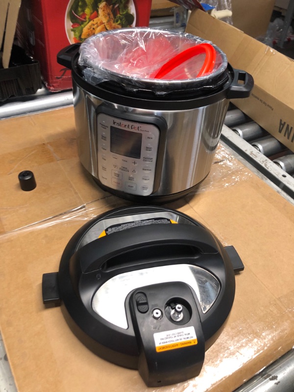 Photo 10 of ***USED - DAMAGED - DENTED - SEE PICTURES***
Instant Pot Duo Plus 9-in-1 Electric Pressure Cooker, Slow Cooker, Rice Cooker, Steamer, Sauté, Yogurt Maker, Warmer & Sterilizer, Includes App With Over 800 Recipes, Stainless Steel, 6 Quart 6QT