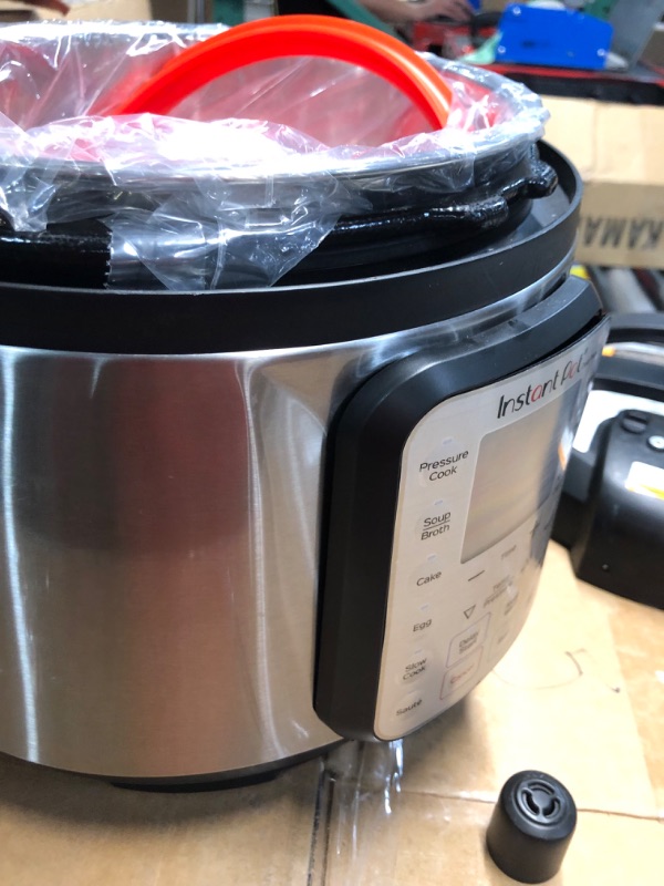 Photo 3 of ***USED - DAMAGED - DENTED - SEE PICTURES***
Instant Pot Duo Plus 9-in-1 Electric Pressure Cooker, Slow Cooker, Rice Cooker, Steamer, Sauté, Yogurt Maker, Warmer & Sterilizer, Includes App With Over 800 Recipes, Stainless Steel, 6 Quart 6QT