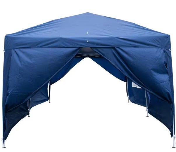 Photo 1 of ***READ NOTES***
20 ft. x 10 ft. Blue Straight Leg Party Tent with 4 Windows
