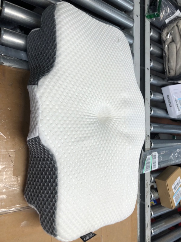 Photo 2 of **USED** Osteo Cervical Pillow for Neck Pain Relief, Hollow Design Odorless Memory Foam Pillows with Cooling Case, Adjustable Orthopedic Bed Pillow for Sleeping, Contour Support for Side Back Sleepers