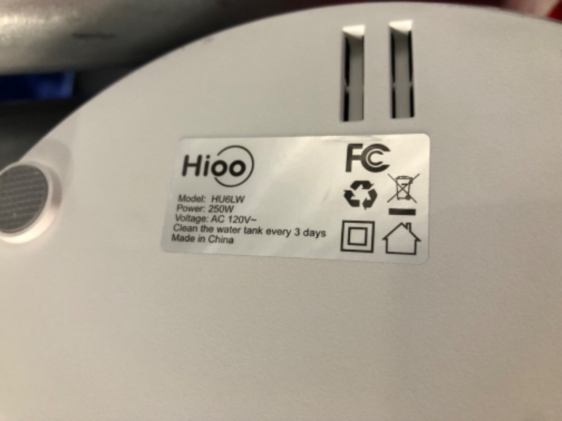 Photo 5 of ***USED - POWERS ON - UNABLE TO TEST FURTHER***
Tower Humidifiers for Large Room,Hioo 6.6L 1.74Gal Topfill Ultrasonic Warm and Cool Mist Air Humidifier for Bedroom with 8H Timer 360° Nozzle Adjustable Humidistat Night Light for Nursery Home Plant