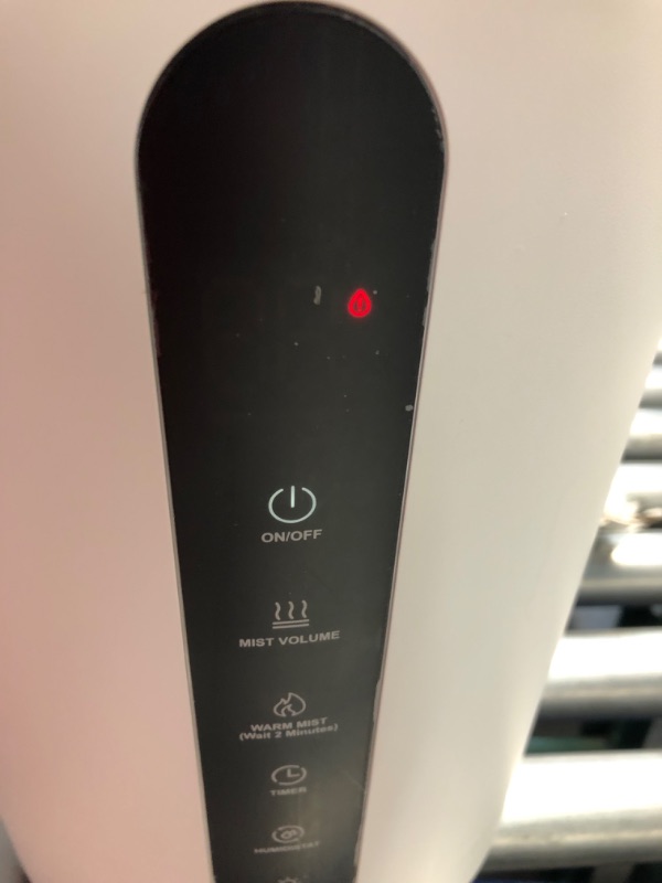 Photo 6 of ***USED - POWERS ON - UNABLE TO TEST FURTHER***
Tower Humidifiers for Large Room,Hioo 6.6L 1.74Gal Topfill Ultrasonic Warm and Cool Mist Air Humidifier for Bedroom with 8H Timer 360° Nozzle Adjustable Humidistat Night Light for Nursery Home Plant