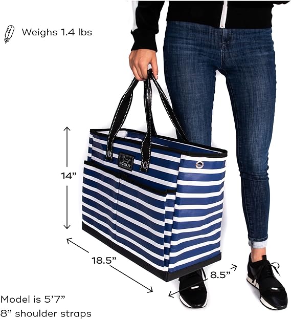 Photo 3 of (READ FULL POST) SCOUT BJ Bag - Large, Utility Tote Bag for Women, Nurses, Teachers and Moms with Zipper & 4 Exterior Pockets for Organizing.
