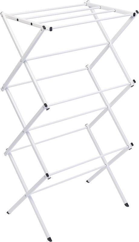 Photo 1 of (READ FULL POST) Honey-Can-Do Compact Folding Metal Clothes Drying Rack DRY-09221 White
