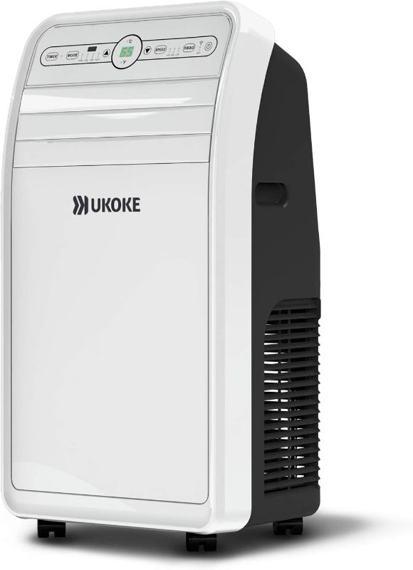 Photo 1 of **FOR PARTS/READ NOTES (NON REFUNDABLE)**
Ukoke USPC01W Smart Wifi Portable Air Conditioner, Works with Alexa & Mobile App Control, 12000BTU, 4 in 1 AC Unit with Cool, Heat, Dehumidifier & Fan, up to 400 Sq. ft, white
