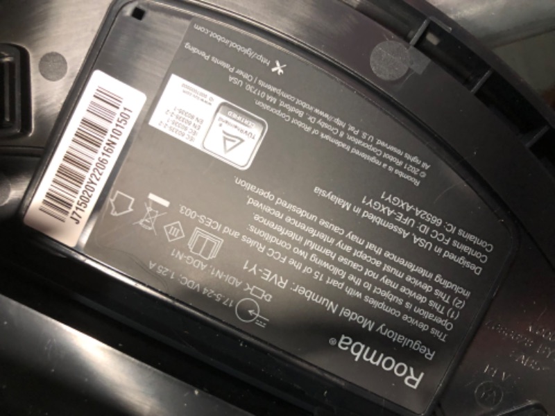 Photo 5 of ***HEAVILY USED AND DIRTY - POWER STATION LIGHTS UP WHEN PLUGGED IN - UNABLE TO TEST FURTHER - SEE PICTURES***
IRobot Roomba J7 Wi-Fi Connected Smart Robot Vacuum Avoids Obstacles 7150